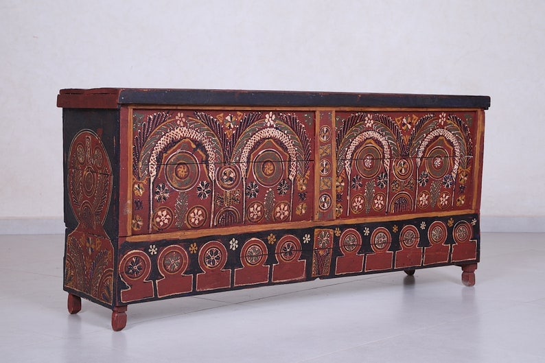 Moroccan Painted Chest