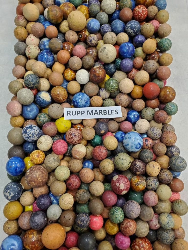 Antique Clay, China, and Bennington marbles