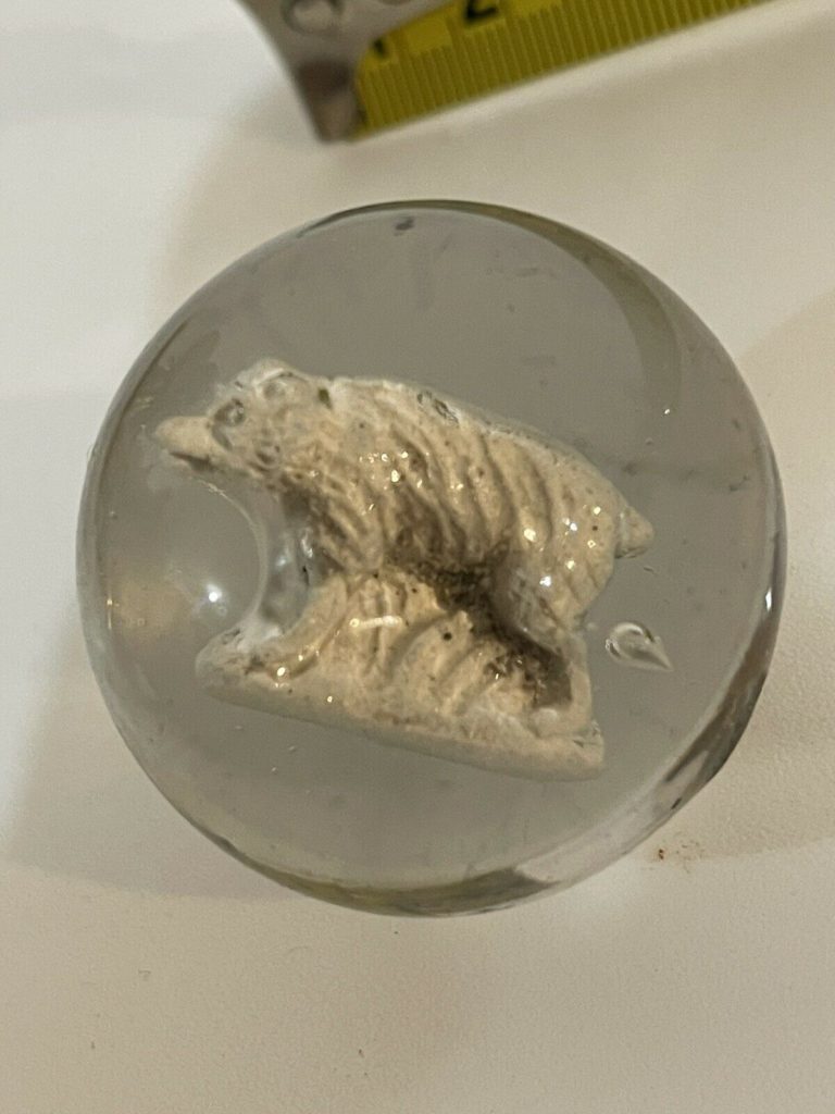 Antique Sulphide German Animal Marble