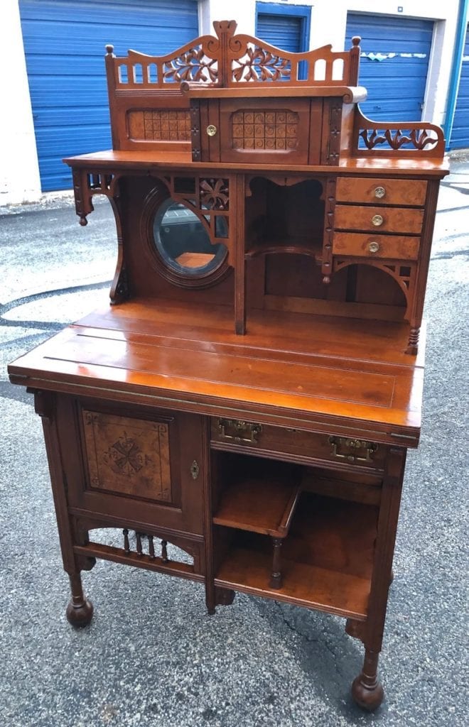 Beautiful Antique Victorian ornate desk secretary