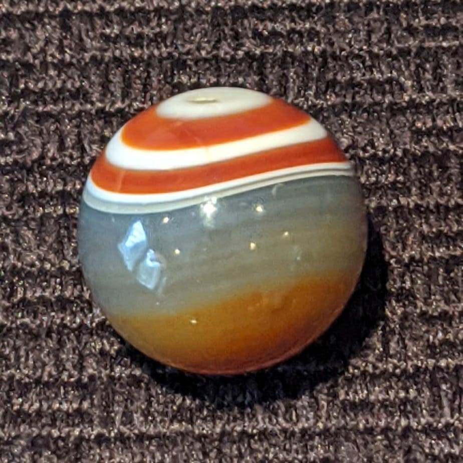 Old Vintage Marbles Set of 3 .60" to .66" Mint Vacor Milky Way 