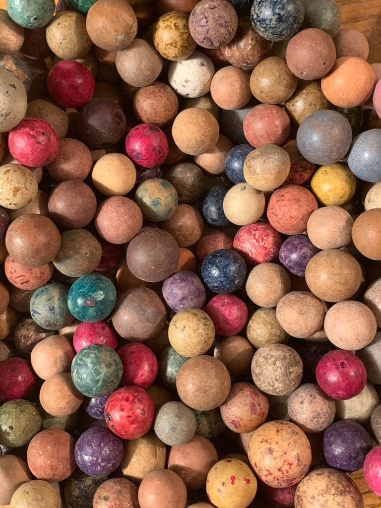 Civil War Era Clay Marbles Sold by the Dozen