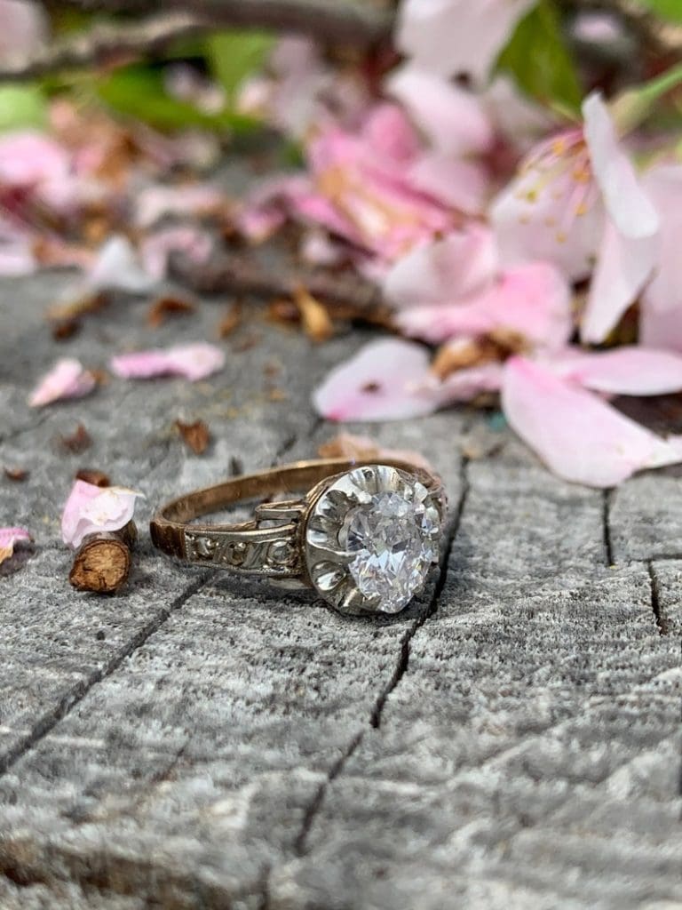 Edwardian Engagement Ring, Edwardian Ring, Pear Shape Diamond Ring, Alternative Engagement Ring, Antique Engagement, Minimalist Ring