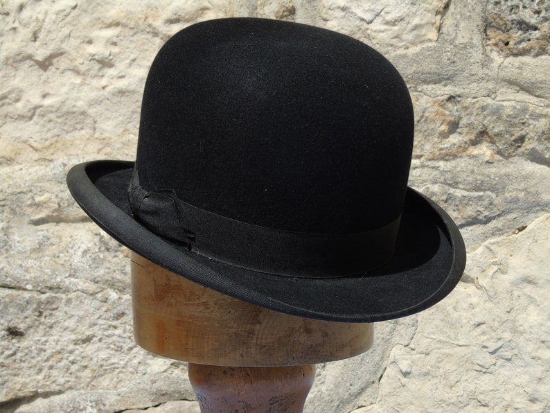 French antique Felt bowler hat