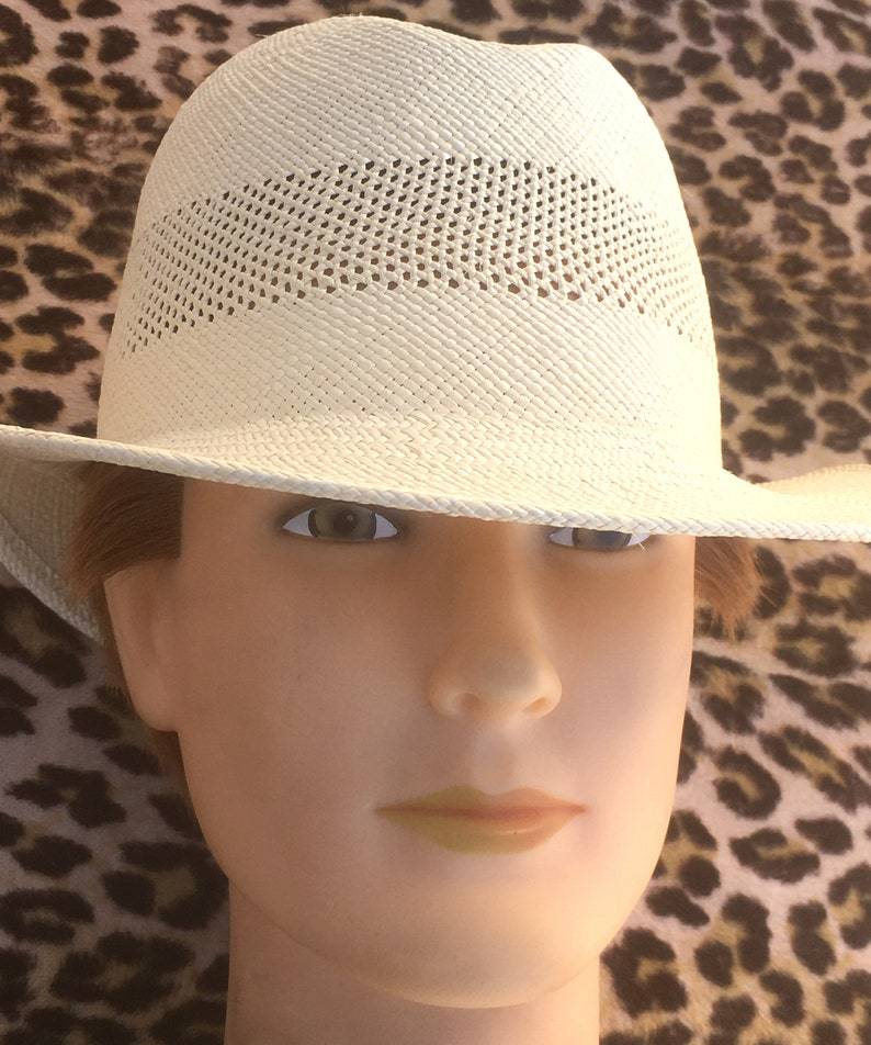 Timeless 1960s Men Fedora PANAMA STRAW HAT