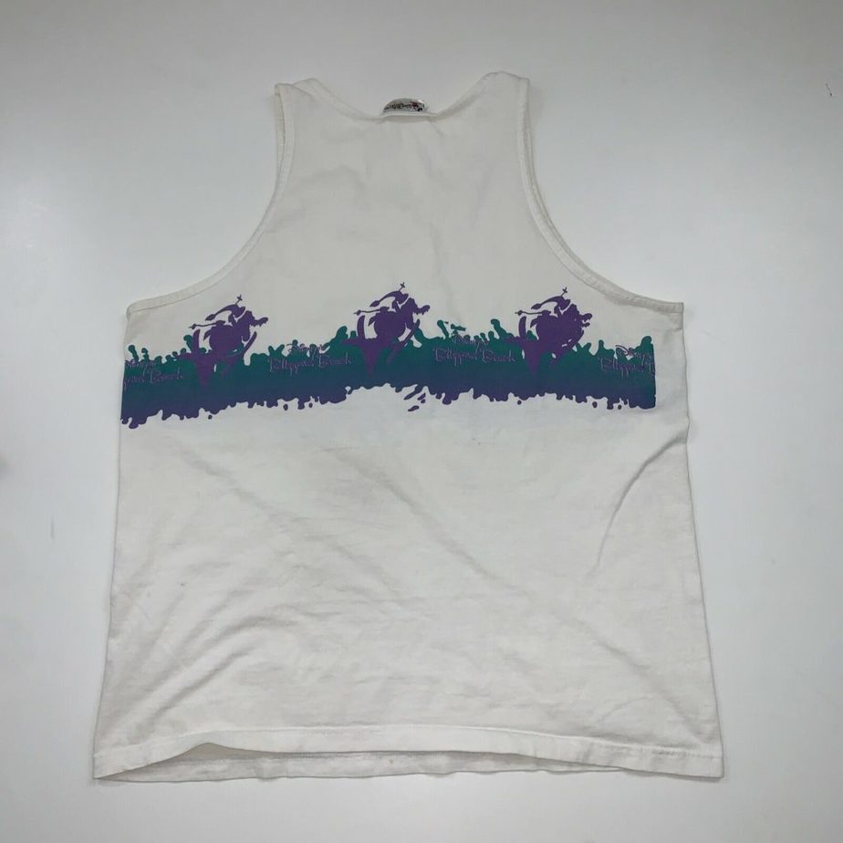 Vintage 90s Disney Blizzard Beach Tank Top Shirt Size XL White