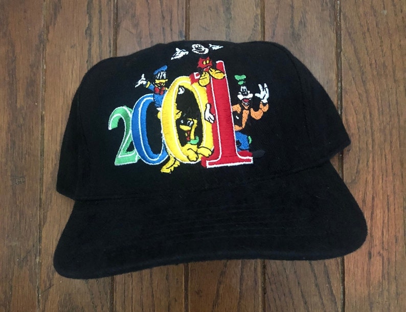 Vintage Disney 2001 Strapback Hat Baseball Cap