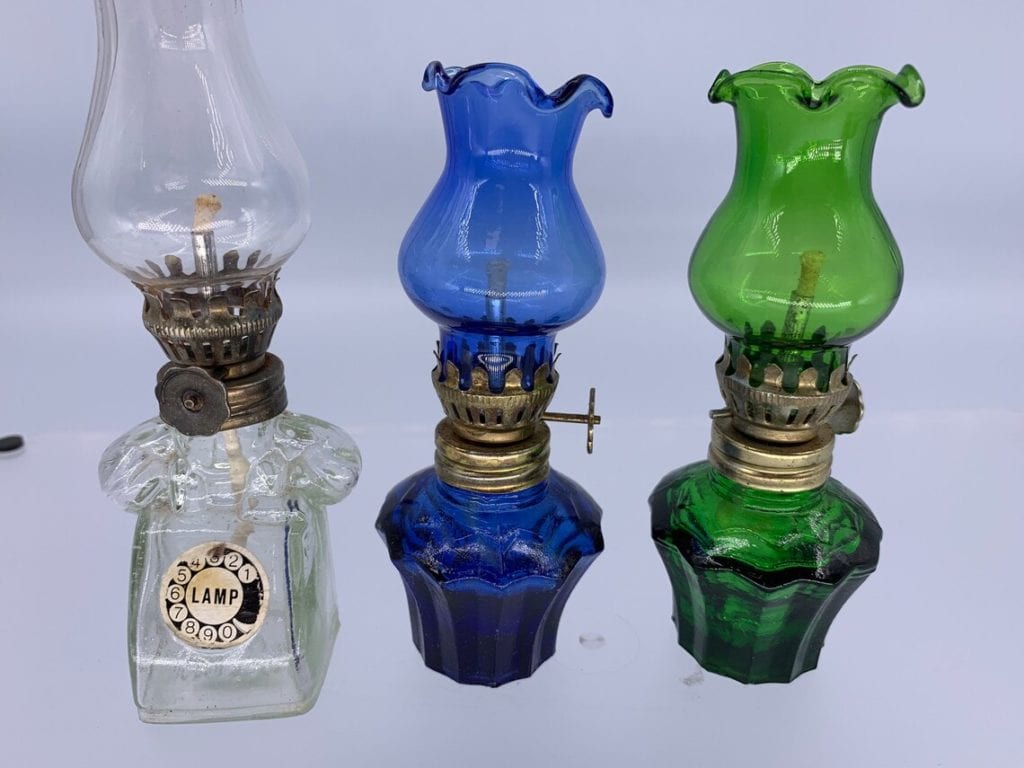 Vintage Novelty Glass Oil Lamp