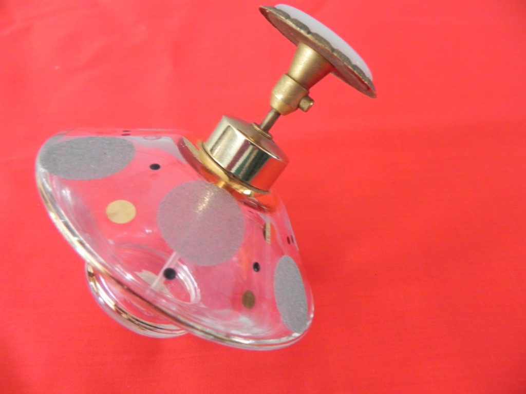 Vintage Perfume Bottle Pump Atomizer with Poke-a-dots marked Western Germany