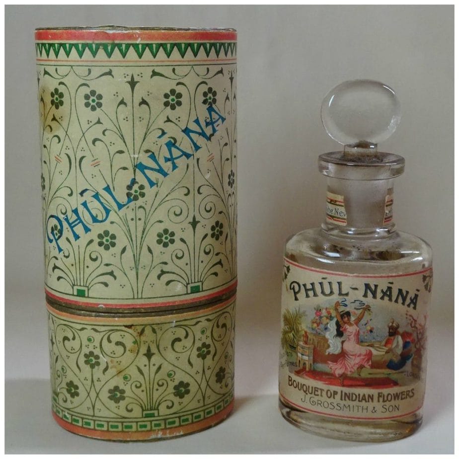 Vintage Rare 1920s/20s Grossmith Phul-Nana PERFUME BOTTLE & BOX Boudoir Display