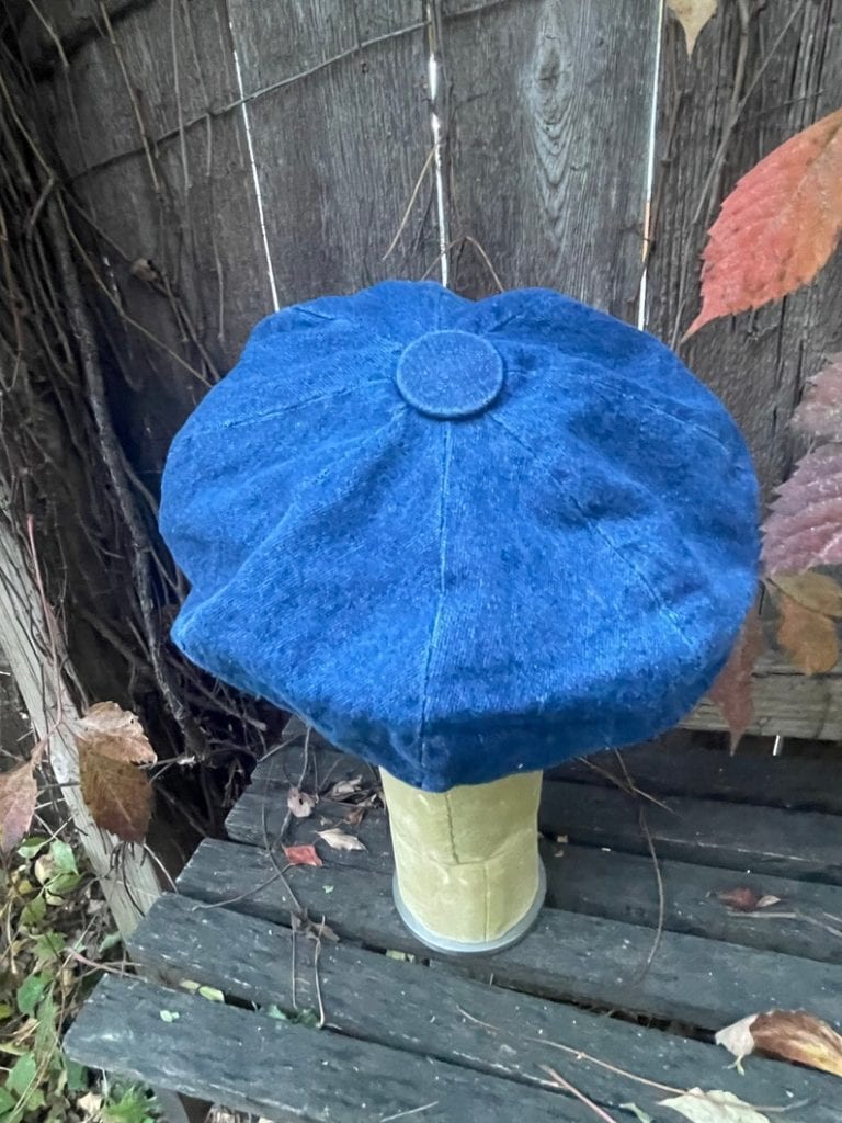 Vintage Retro 1970’s Denim Newsboy Hat