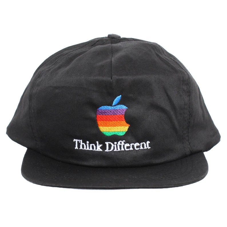 Vintage Think Different Apple Mac Snapback Hat Cap