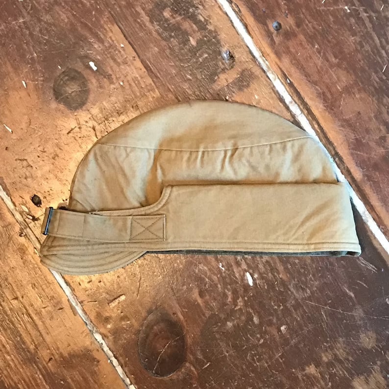 Vintage WWII US Army Winter Hat Small Duck Cotton~Wool Cold Weather Cap