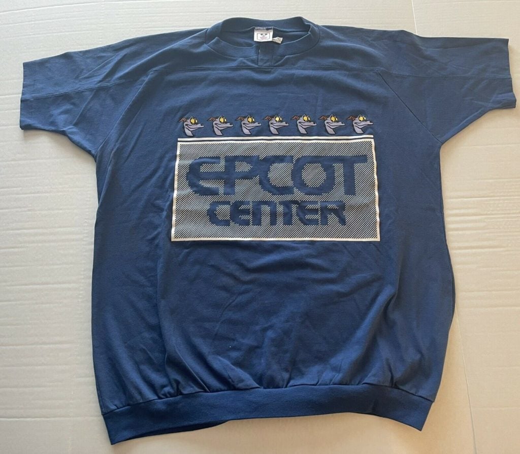 Vtg 80’s Epcot Center Logo Shirt W/ Figment Heads Disney Wear ￼made In USA Rare