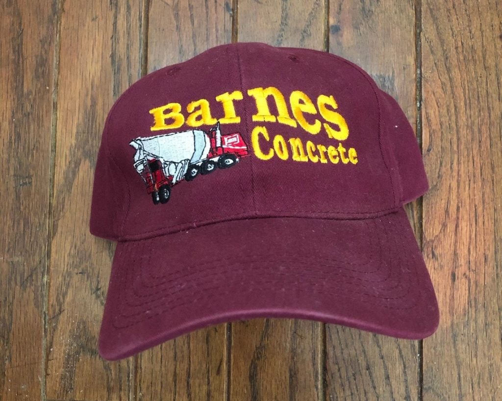 Vintage Barnes Concrete Strapback Hat Baseball Cap
