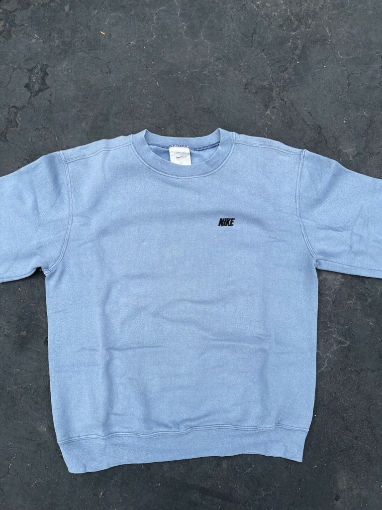 vintage nike sweatshirt : Rare Blue Unc Spell Out