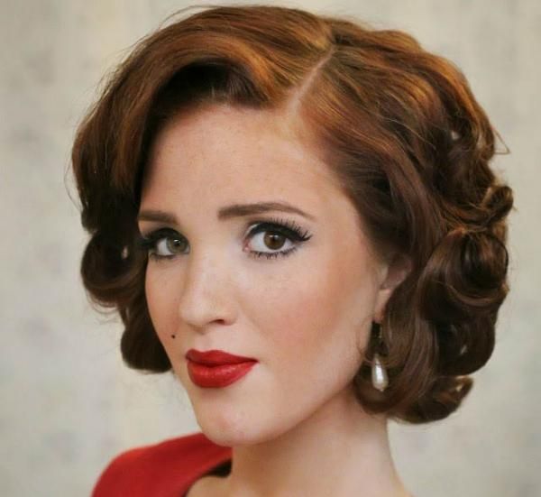Easy Vintage Hairstyles for Natural Curly Hair Look 1950s/Atomic Era -  Vintage Hairstyling