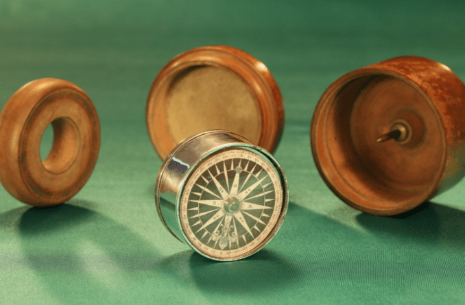 Georgian Gimballed Travel Compass by Gregory & Wright c1785