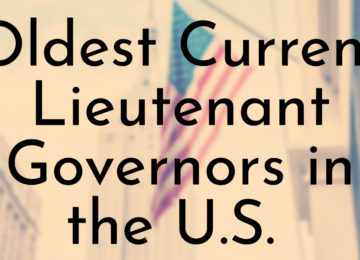 Oldest Current Lieutenant Governors in the U.S.