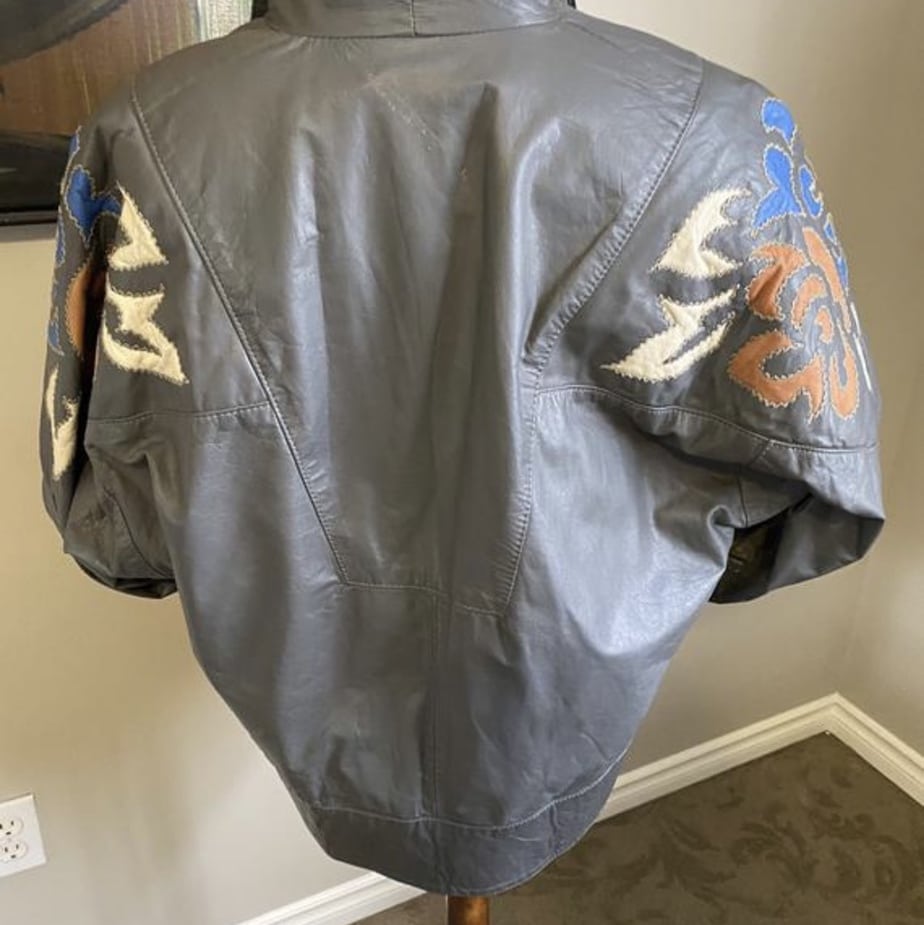 Vintage 80s leather jacket