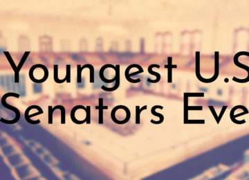 Youngest U.S. Senators Ever