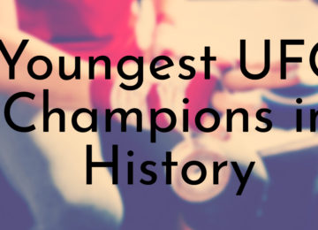 Youngest UFC Champions in History