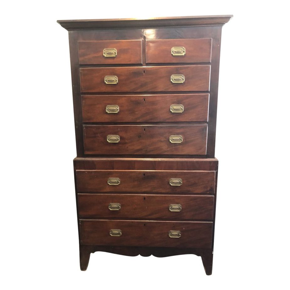 Tall Georgian Brown Dresser