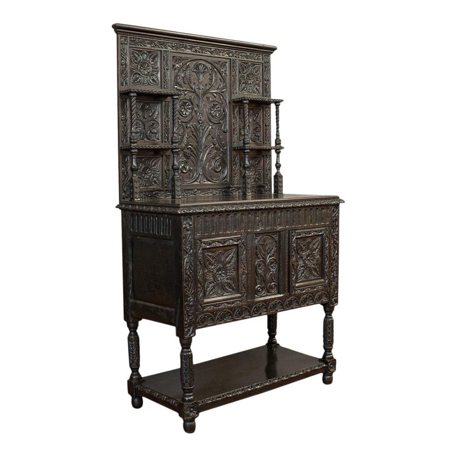 Victorian Antique Charles II Revival Dresser Sideboard