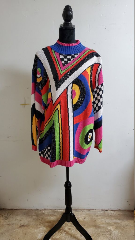 Vintage 80s Sweater with Pattern