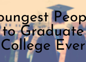 Youngest People to Graduate College Ever