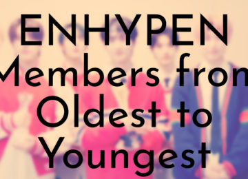 ENHYPEN Members from Oldest to Youngest