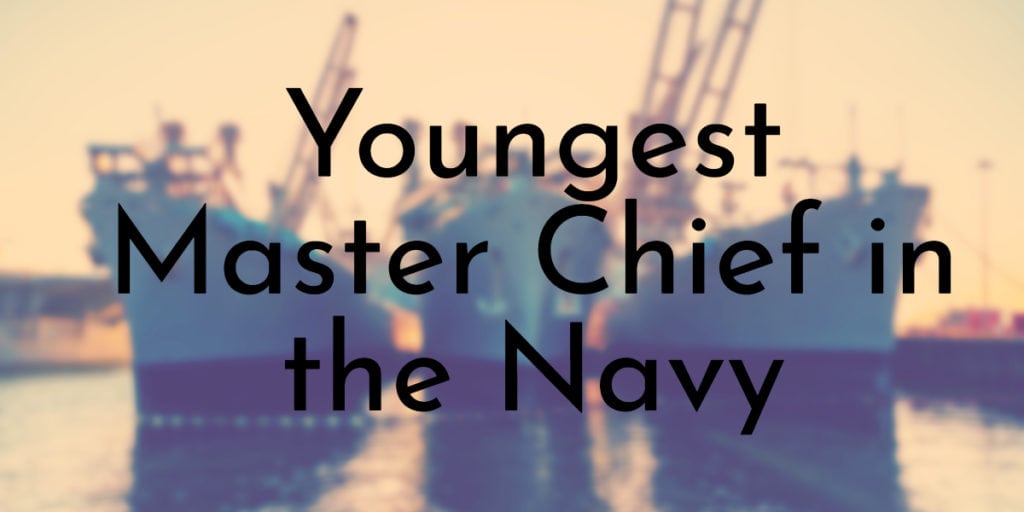 Youngest Master Chief in the Navy