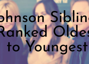 Johnson Siblings Ranked Oldest to Youngest