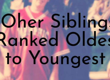 Oher Siblings Ranked Oldest to Youngest