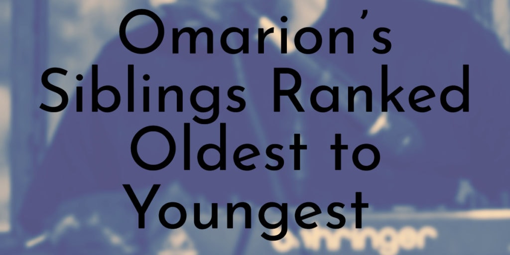 Omarion’s Siblings Ranked Oldest to Youngest