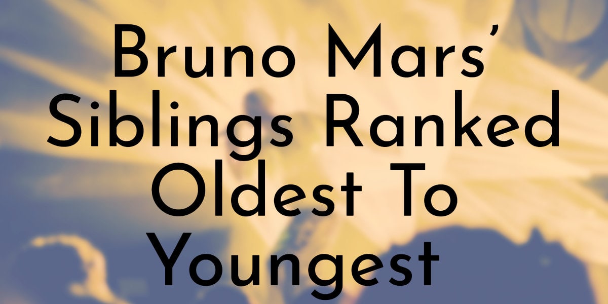 Bruno Mars’ Siblings Ranked Oldest To Youngest