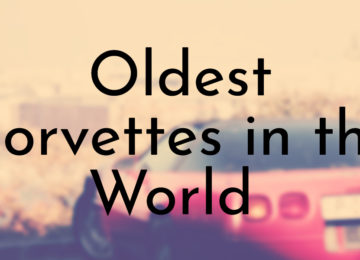 Oldest Corvettes in the World