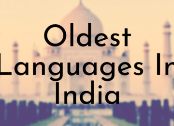 Oldest Languages In India