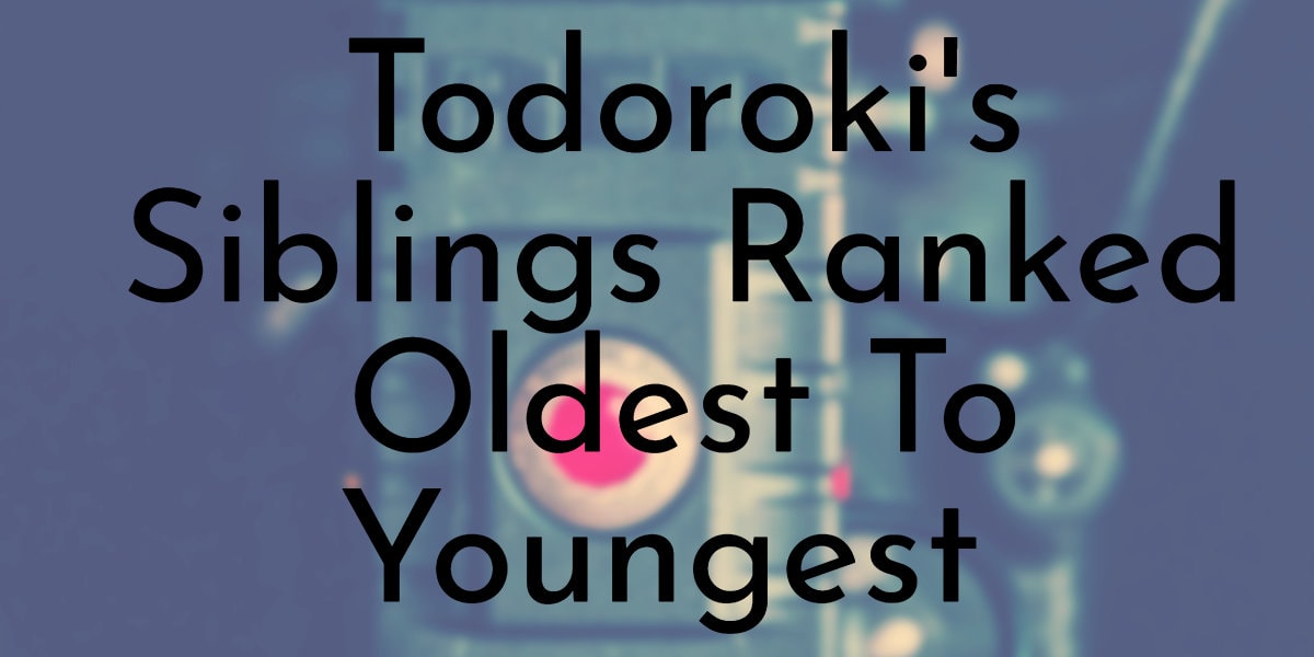 Todoroki's Siblings Ranked Oldest To Youngest