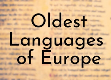 Oldest Languages of Europe