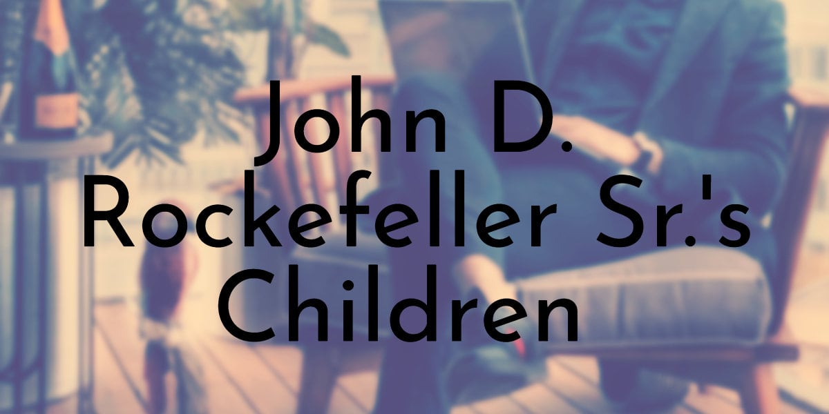 John D. Rockefeller, Jr. with his five sons and his son-in-law, Dr