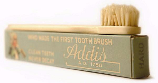 The First Mass-Produced Toothbrush