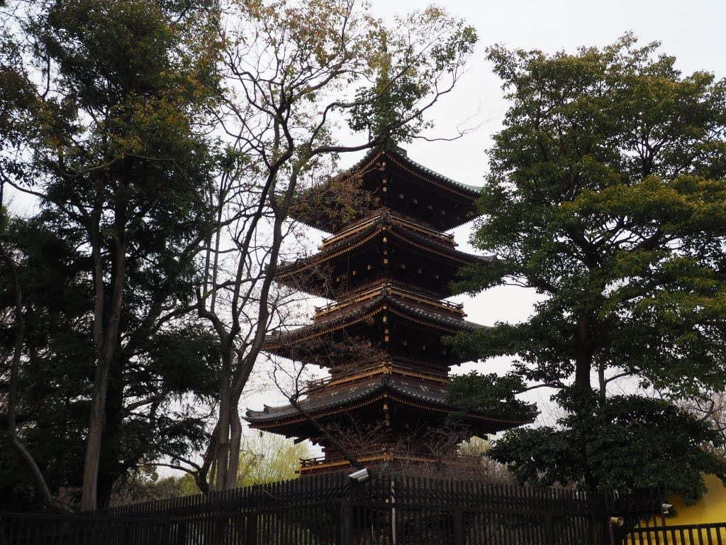 Five-storied Pagoda of former Kan'ei-ji Temple (1639)