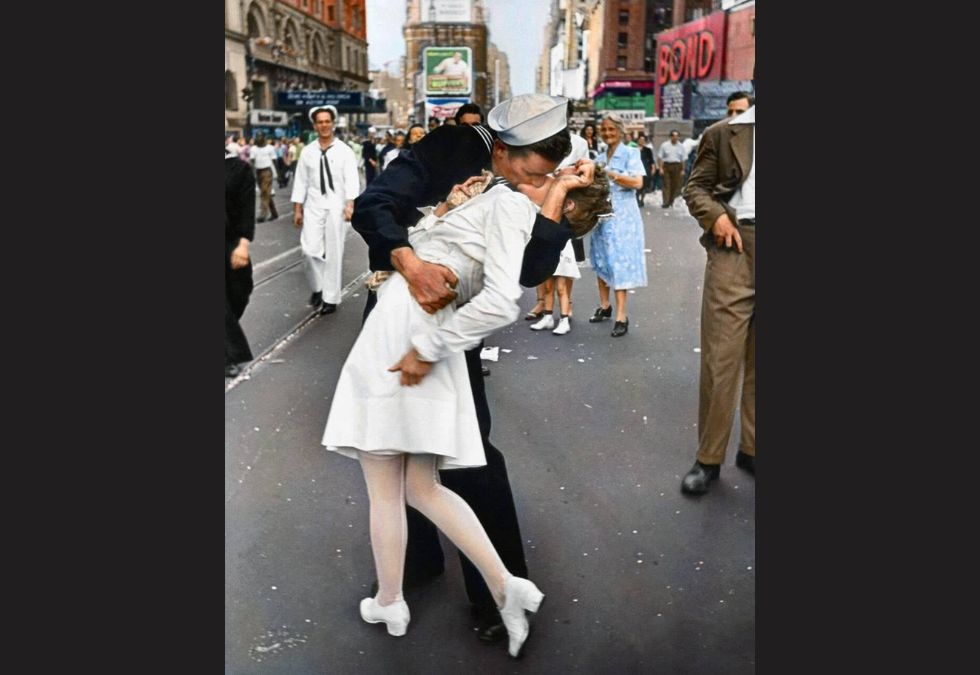 Times Square on V-J Day (1945)