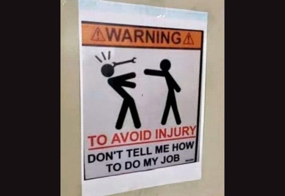 Fall Risk Funny Work Sign 26 Times When Public Signs Were Funniest Without Trying